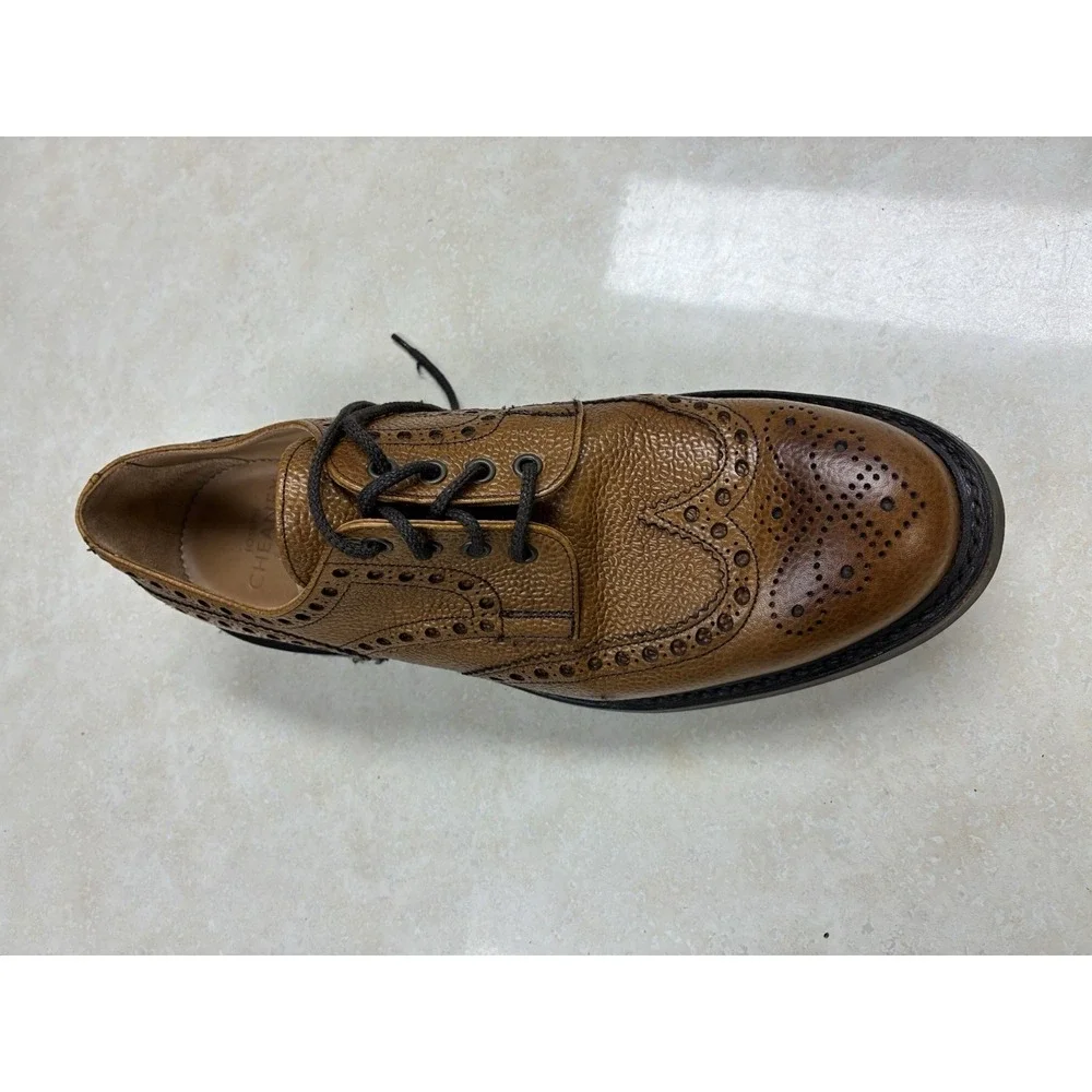 Joseph Cheaney Avon Grain Leather Brogue Men 11UK 45EU Almond Wingtip Derby Shoe